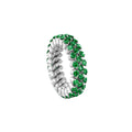 Serafino Consoli Brevetto Multi-Size Ring - RMS 3F2 WG T (T) aus Weißgold mit Tsavorit