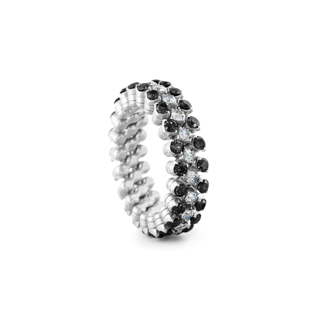 Serafino Consoli Brevetto Multi-Size Ring - RMS 3F2 WG WD BD X (X) aus Weißgold mit Diamant