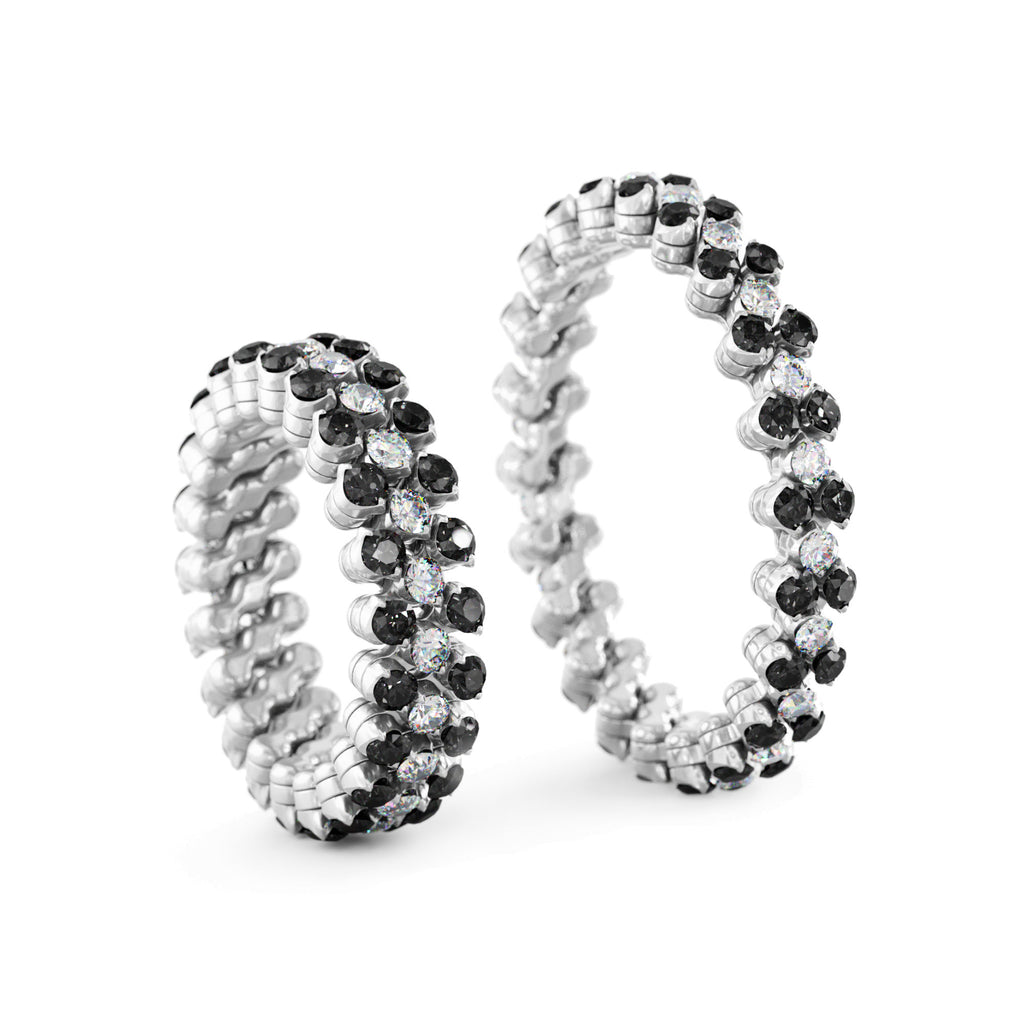 Serafino Consoli Brevetto Multi-Size Ring - RMS 3F2 WG WD BD X (X) aus Weißgold mit Diamant
