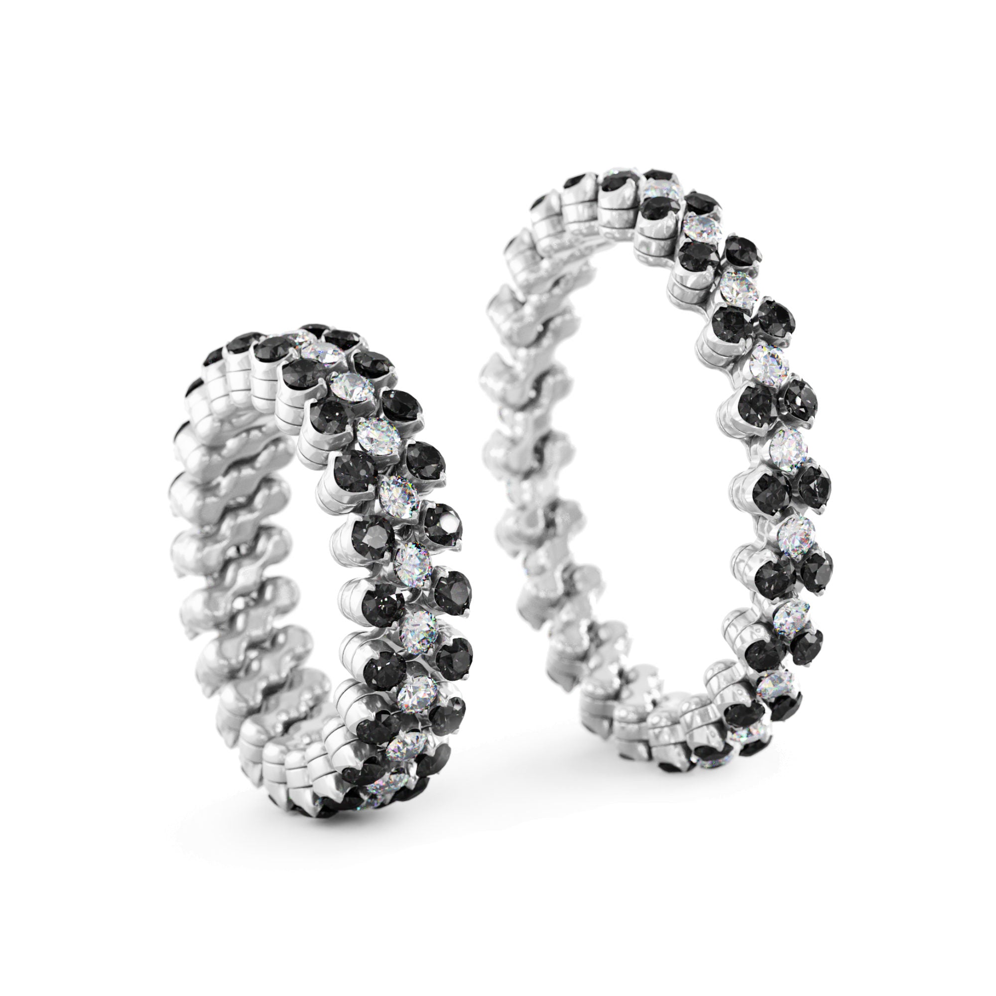 Serafino Consoli Brevetto Multi-Size Ring - RMS 3F2 WG WD BD X (X) aus Weißgold mit Diamant