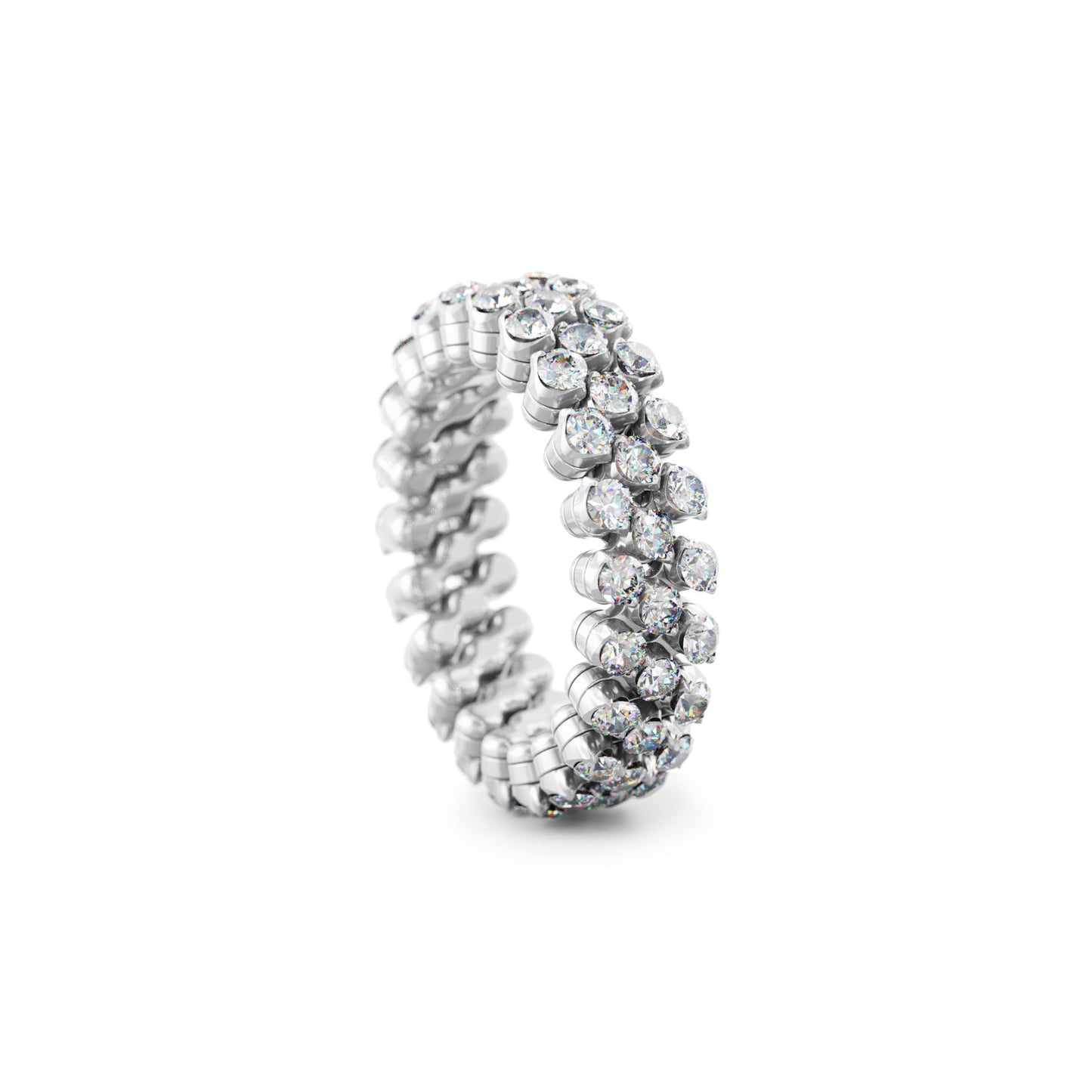 Serafino Consoli Brevetto Multi-Size Ring - RMS 3F2 WG WD (WD) aus Weißgold mit Diamant