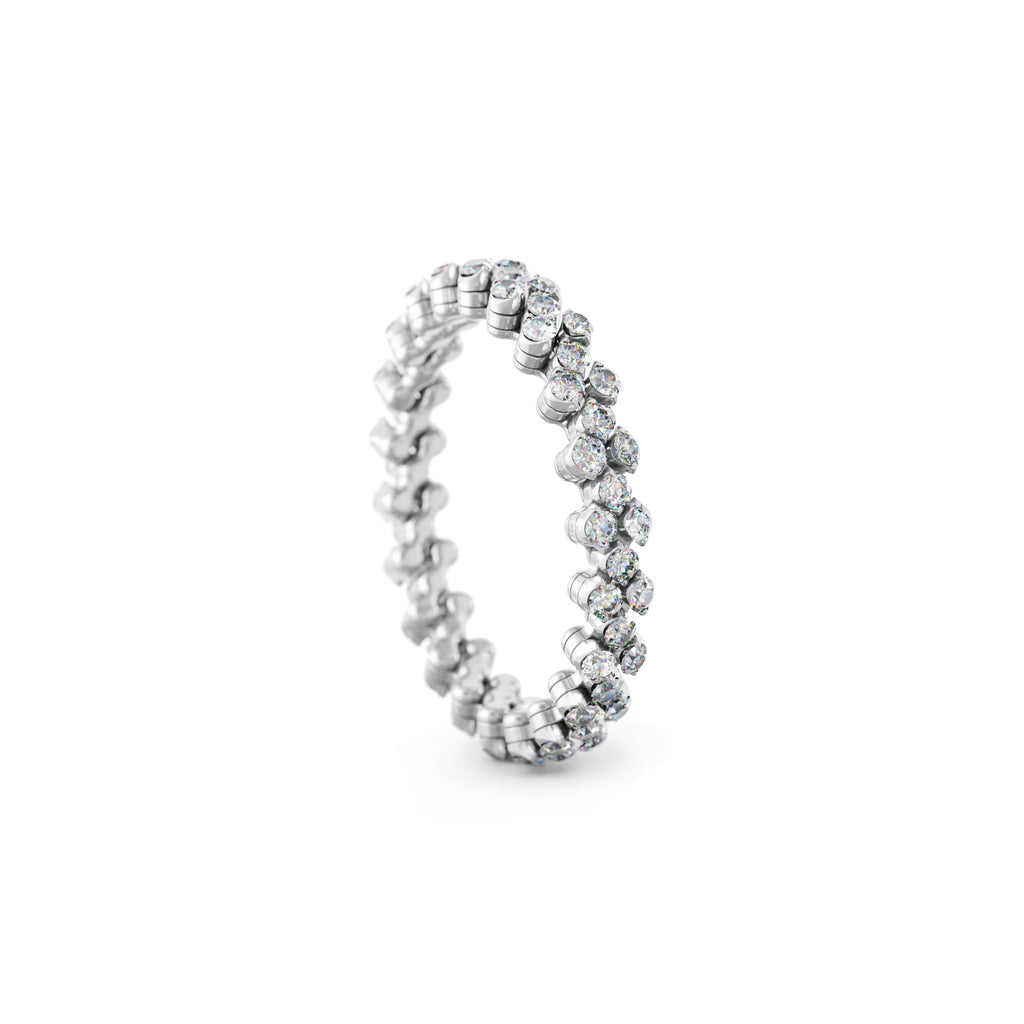 Serafino Consoli Brevetto Multi-Size Ring - RMS 3F2 WG WD (WD) aus Weißgold mit Diamant