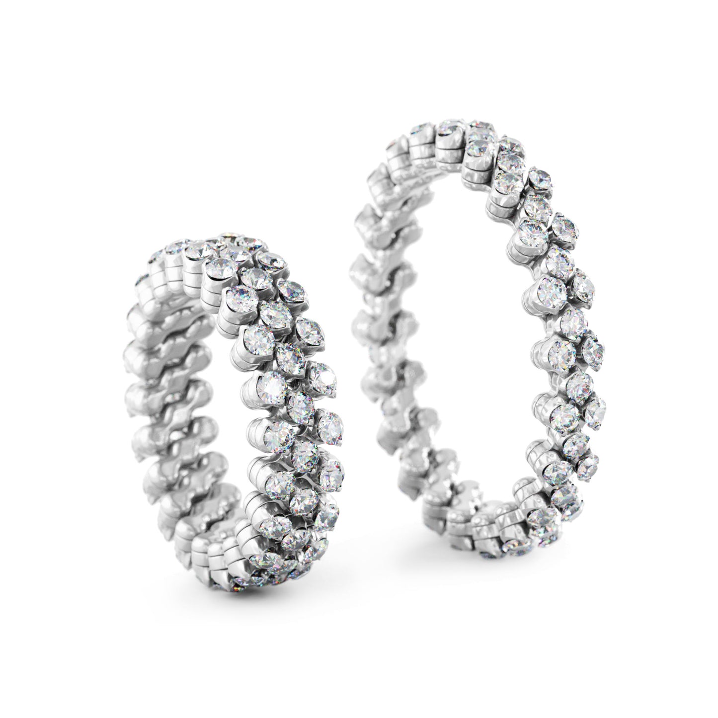 Serafino Consoli Brevetto Multi-Size Ring - RMS 3F2 WG WD (WD) aus Weißgold mit Diamant