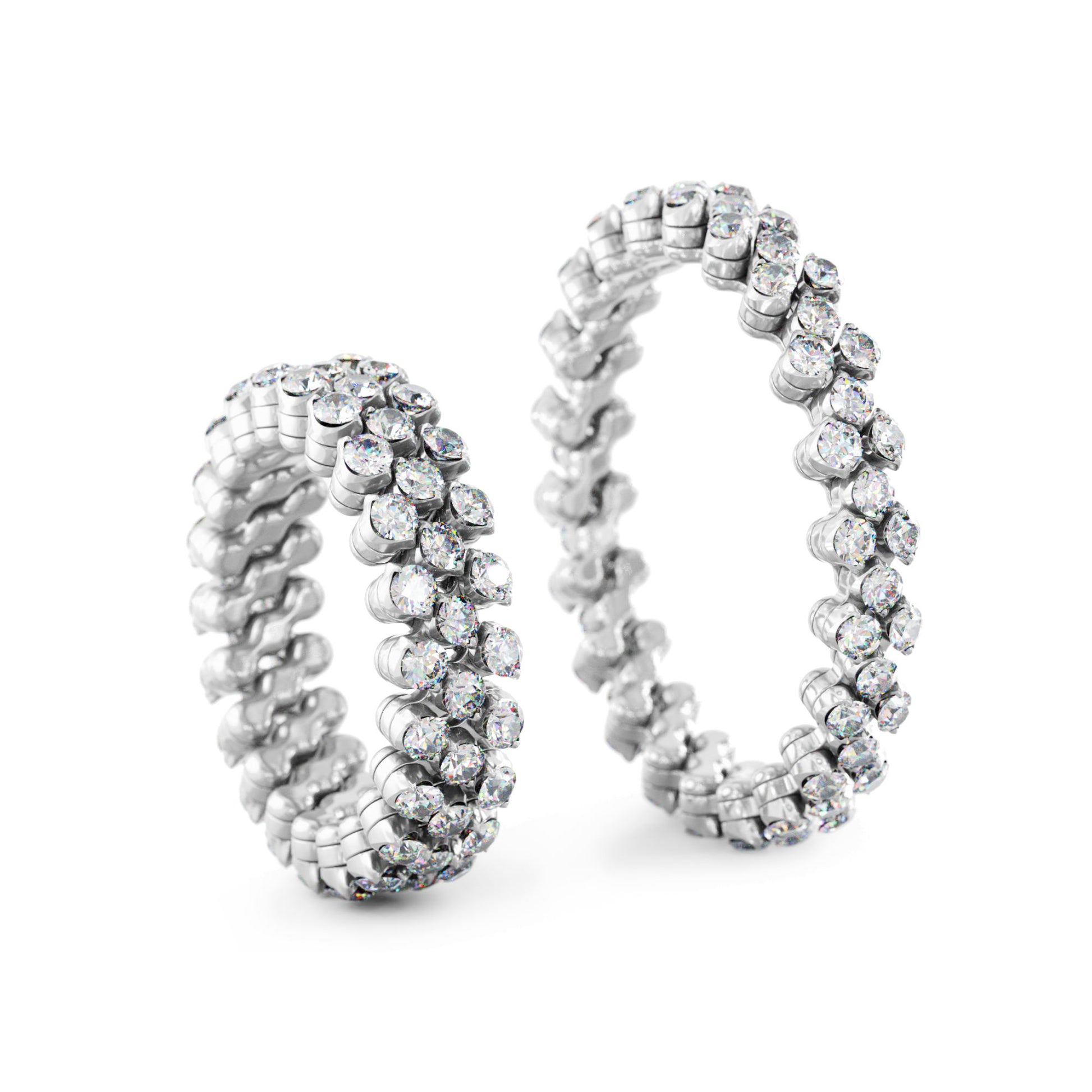 Serafino Consoli Brevetto Multi-Size Ring - RMS 3F2 WG WD (WD) aus Weißgold mit Diamant