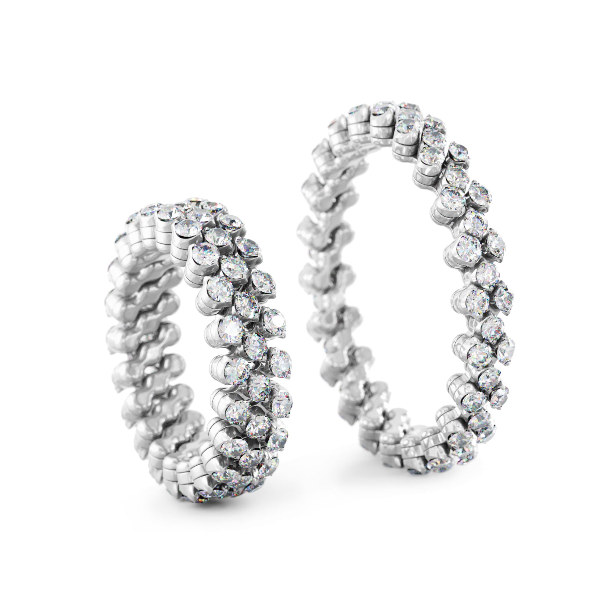 Serafino Consoli Brevetto Multi-Size Ring - RMS 3F2 WG WD (WD) aus Weißgold mit Diamant