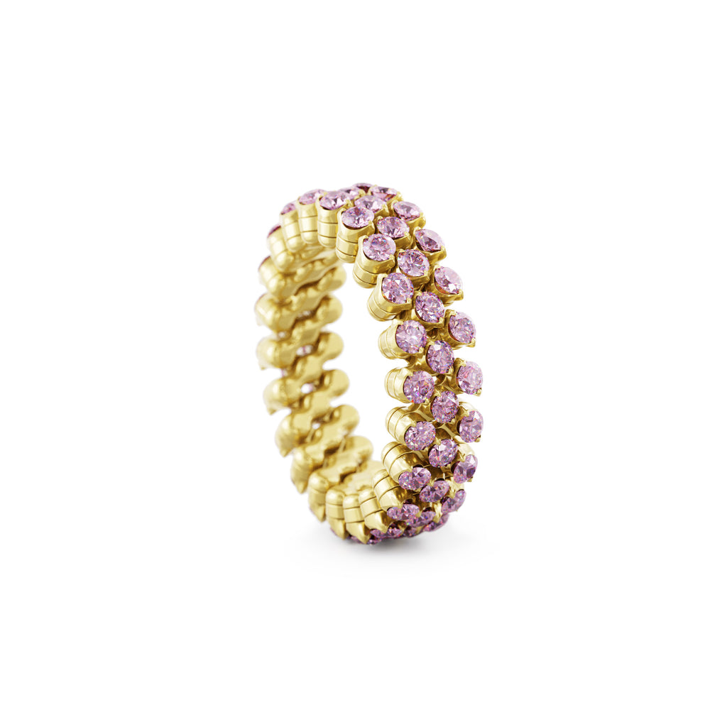 Serafino Consoli Brevetto Multi-Size Ring - RMS 3F2 YG PS (PS) aus Gelbgold mit Saphir