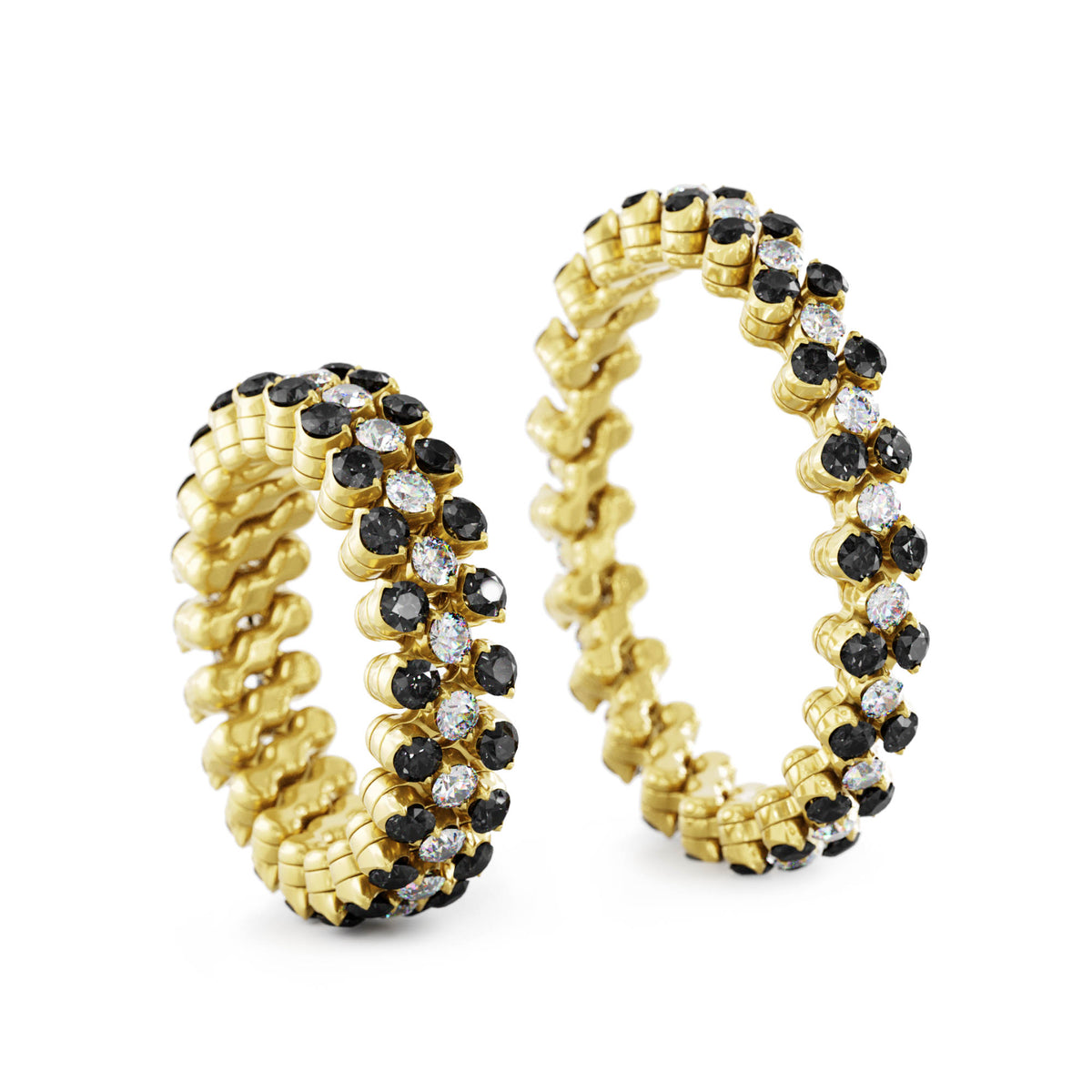 Serafino Consoli Brevetto Multi-Size Ring - RMS 3F2 YG WD BD X (X) aus Gelbgold mit Diamant