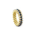 Serafino Consoli Brevetto Multi-Size Ring - RMS 3F2 YG WD BS (BS) aus Gelbgold mit Diamant und Saphir