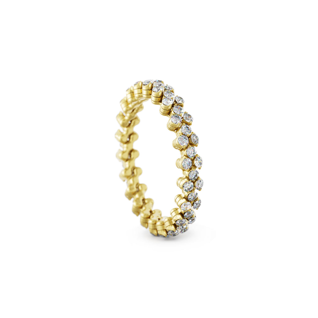 Serafino Consoli Brevetto Multi-Size Ring - RMS 3F2 YG WD (WD) aus Gelbgold mit Diamant