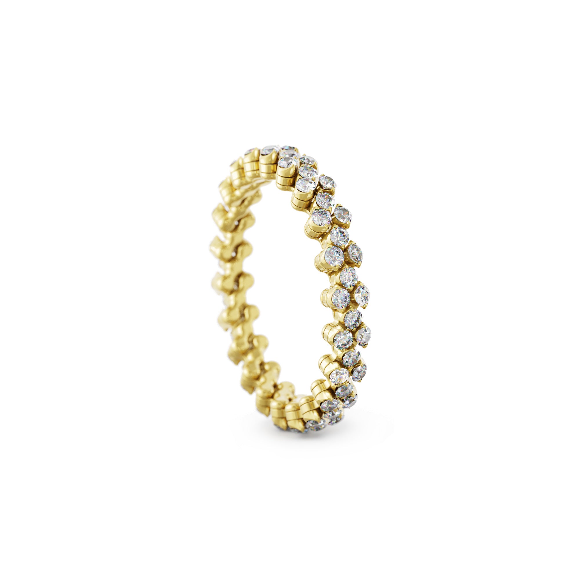 Serafino Consoli Brevetto Multi-Size Ring - RMS 3F2 YG WD (WD) aus Gelbgold mit Diamant