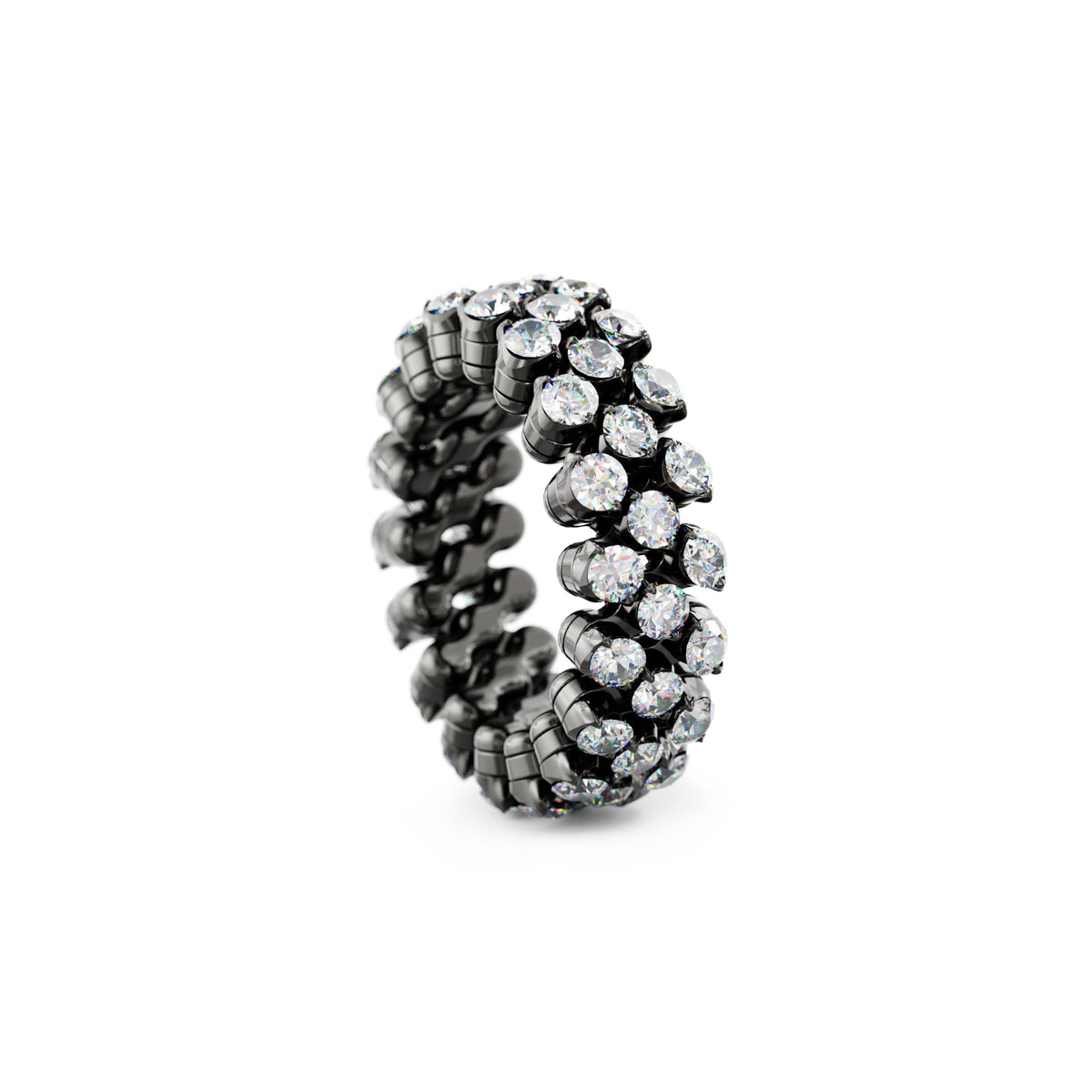 Serafino Consoli Brevetto Multi-Size Ring - RMS 3F4 BG WD (WD) aus Weißgold mit Diamant