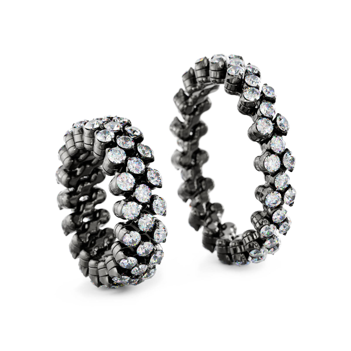 Serafino Consoli Brevetto Multi-Size Ring - RMS 3F4 BG WD (WD) aus Weißgold mit Diamant