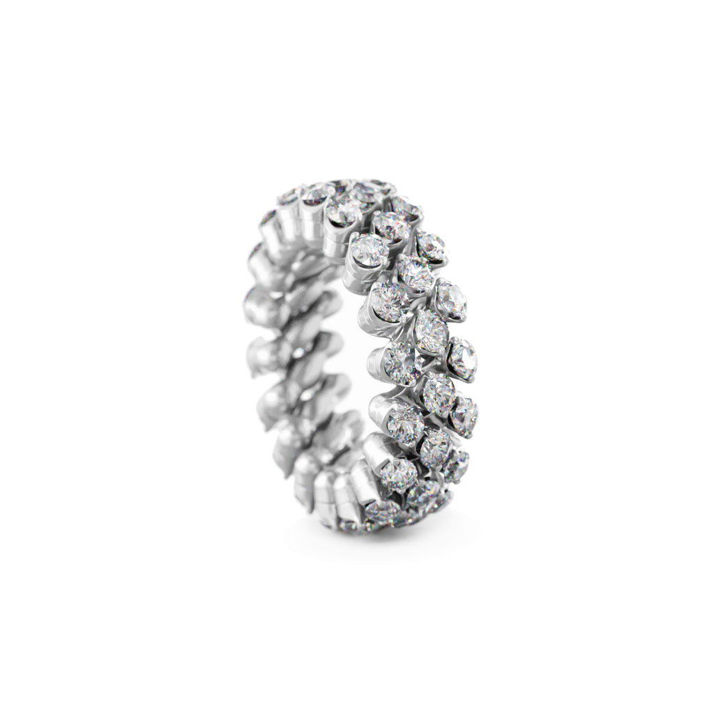 Serafino Consoli Brevetto Multi-Size Ring - RMS 3F4 WG WD (WD) aus Weißgold mit Diamant