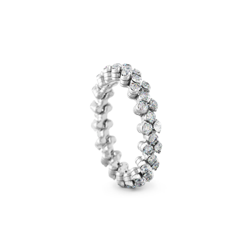 Serafino Consoli Brevetto Multi-Size Ring - RMS 3F4 WG WD (WD) aus Weißgold mit Diamant