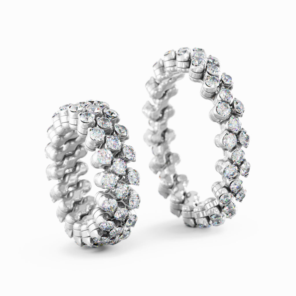 Serafino Consoli Brevetto Multi-Size Ring - RMS 3F4 WG WD (WD) aus Weißgold mit Diamant
