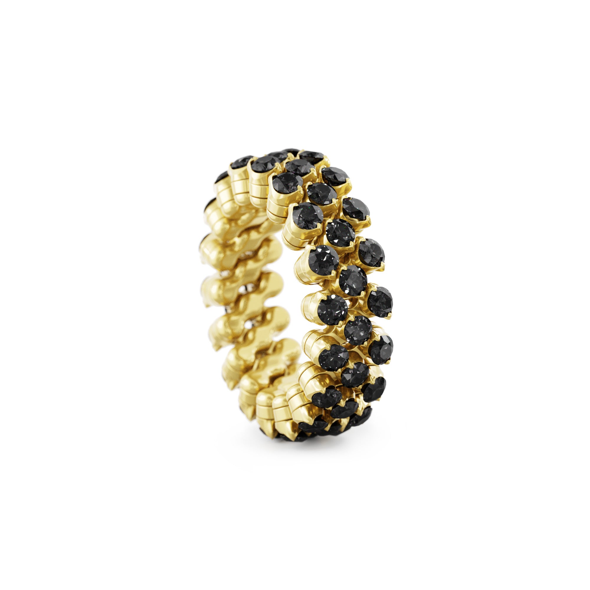 Serafino Consoli Brevetto Multi-Size Ring - RMS 3F4 YG BD (BD) aus Gelbgold mit Diamant
