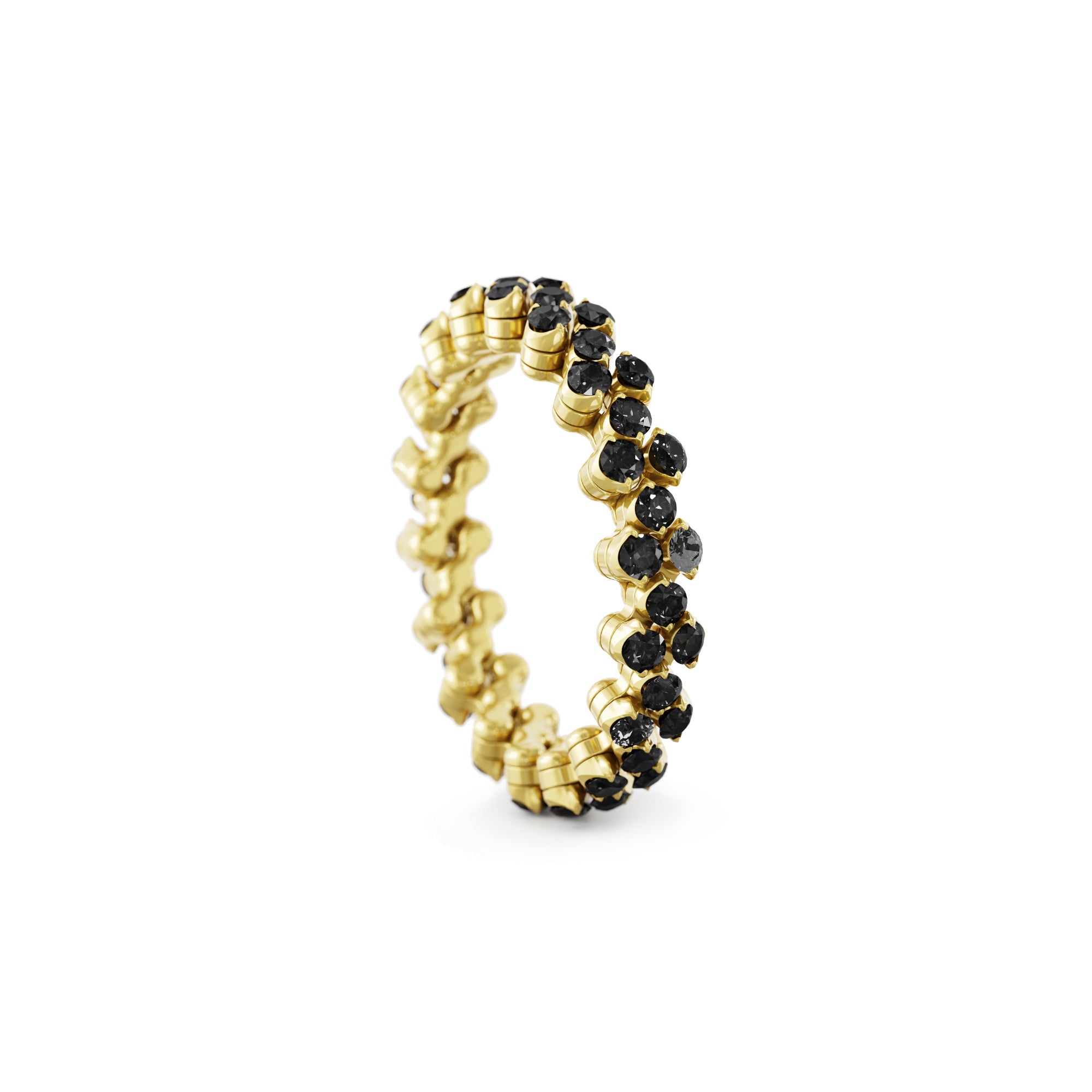 Serafino Consoli Brevetto Multi-Size Ring - RMS 3F4 YG BD (BD) aus Gelbgold mit Diamant