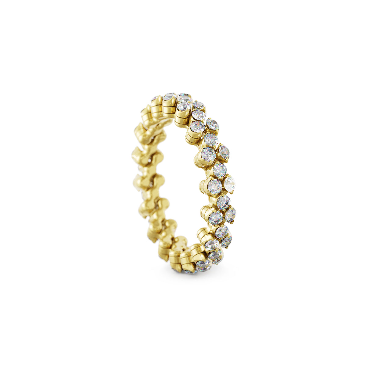 Serafino Consoli Brevetto Multi-Size Ring - RMS 3F4 YG WD (WD) aus Gelbgold mit Diamant