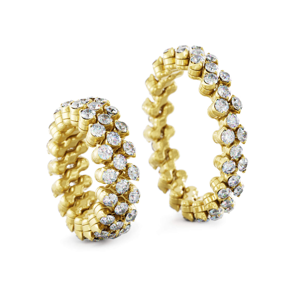 Serafino Consoli Brevetto Multi-Size Ring - RMS 3F4 YG WD (WD) aus Gelbgold mit Diamant