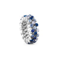 Serafino Consoli Brevetto Multi-Size Ring - RMS 3F7 WG BS MIX (MIX) aus Weißgold mit Diamant und Saphir