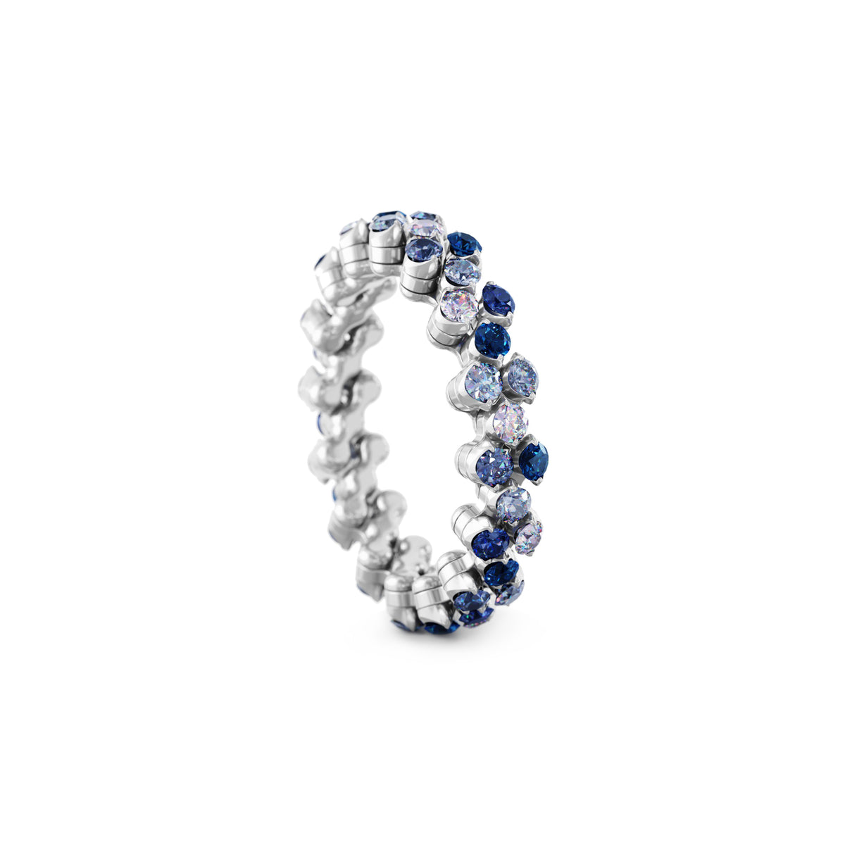 Serafino Consoli Brevetto Multi-Size Ring - RMS 3F7 WG BS MIX (MIX) aus Weißgold mit Diamant und Saphir