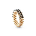 Serafino Consoli Brevetto Multi-Size Ring - RMS 3H2 RBG BRD (BRD) aus Bicolor-Gold mit Diamant