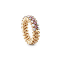 Serafino Consoli Brevetto Multi-Size Ring - RMS 3H2 RG WD PS (PS) aus Roségold mit Diamant und Saphir