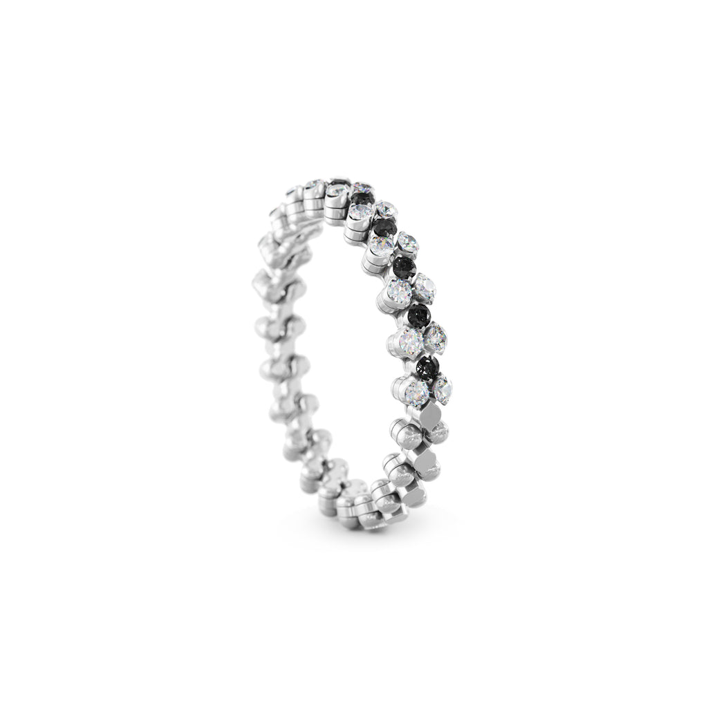 Serafino Consoli Brevetto Multi-Size Ring - RMS 3H2 WG WD BD (BD) aus Weißgold mit Diamant