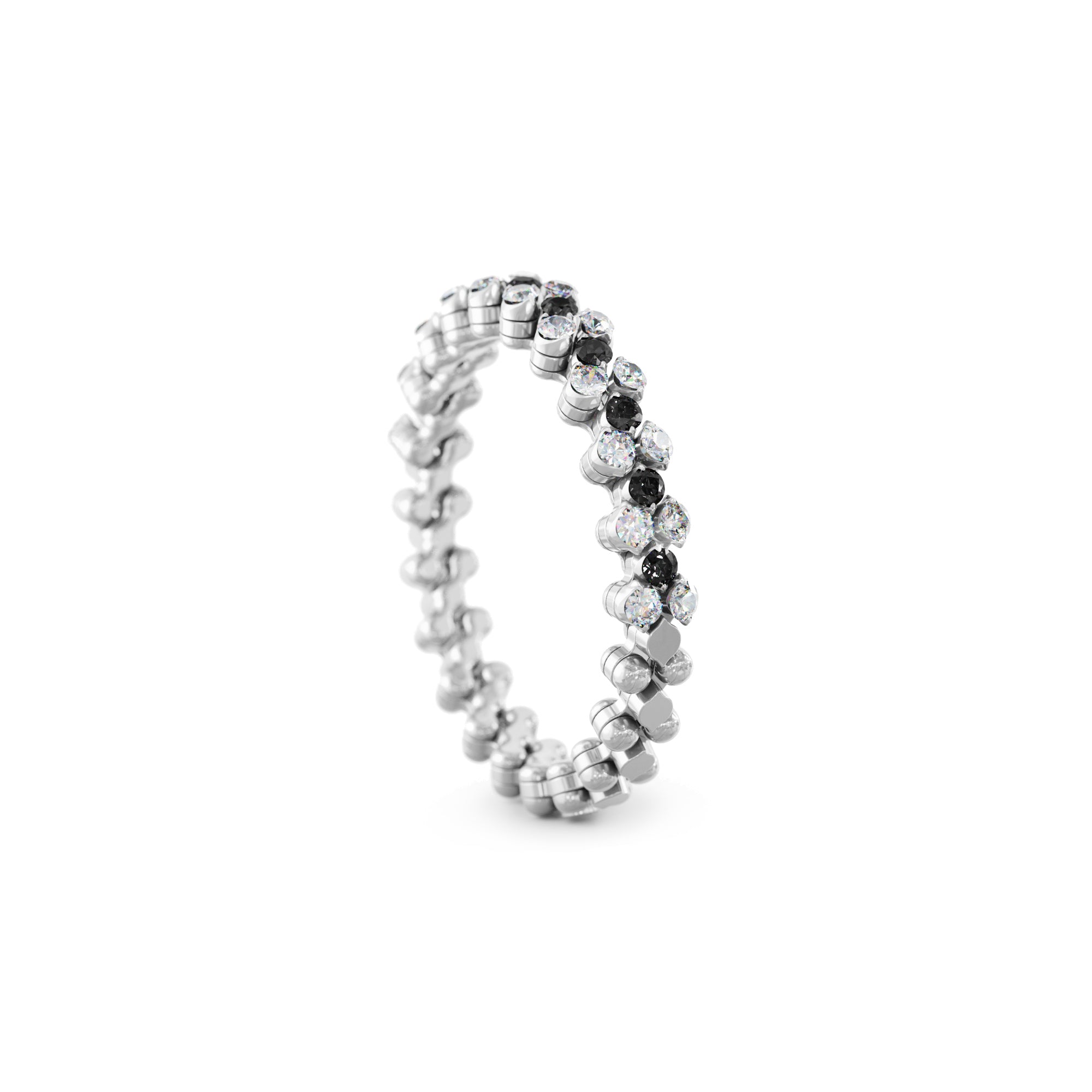 Serafino Consoli Brevetto Multi-Size Ring - RMS 3H2 WG WD BD (BD) aus Weißgold mit Diamant