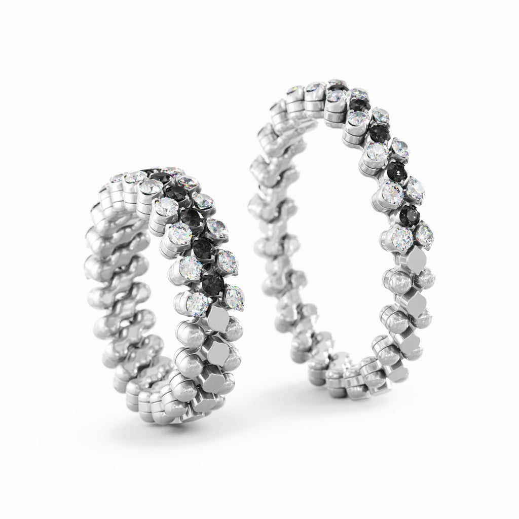 Serafino Consoli Brevetto Multi-Size Ring - RMS 3H2 WG WD BD (BD) aus Weißgold mit Diamant
