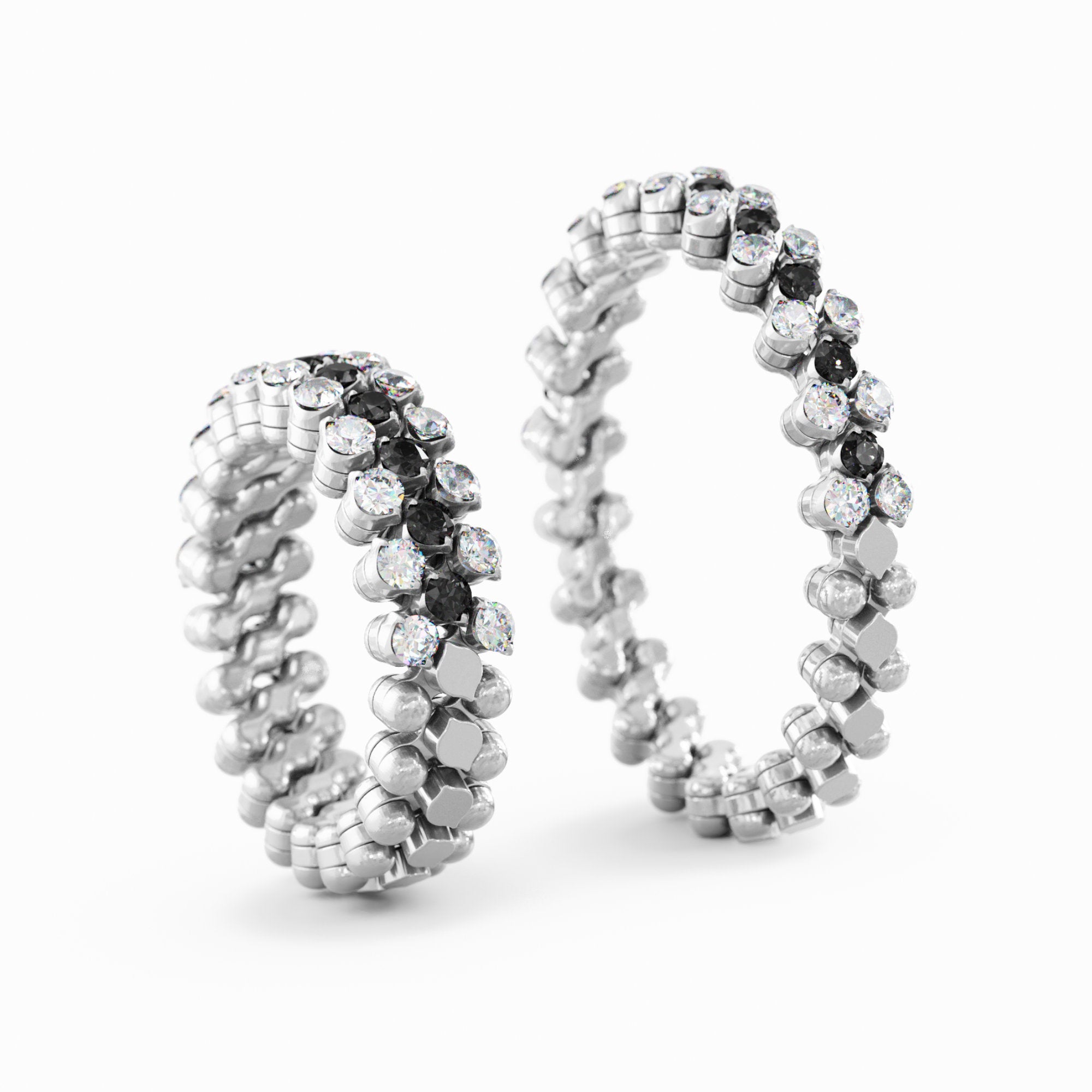 Serafino Consoli Brevetto Multi-Size Ring - RMS 3H2 WG WD BD (BD) aus Weißgold mit Diamant