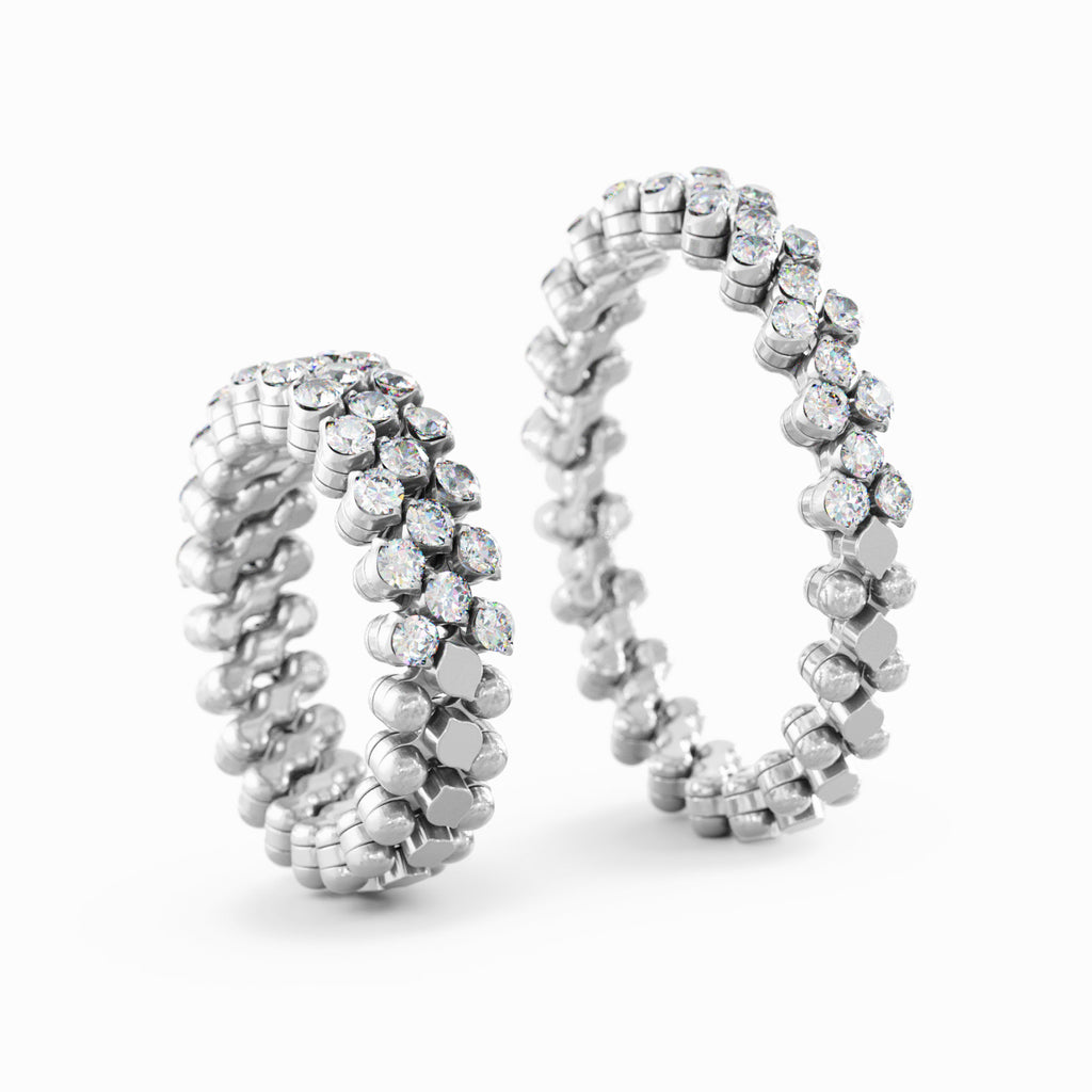 Serafino Consoli Brevetto Multi-Size Ring - RMS 3H2 WG WD (WD) aus Weißgold mit Diamant