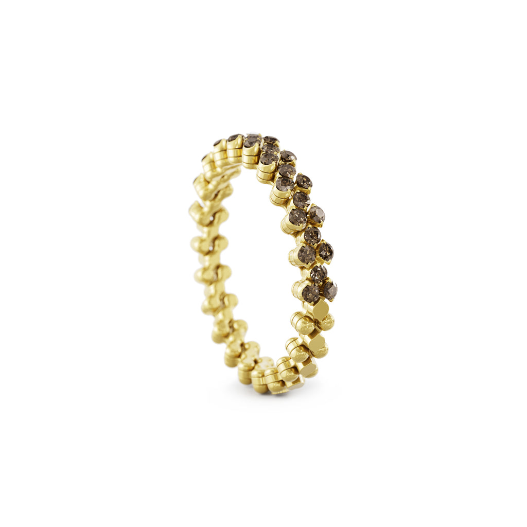 Serafino Consoli Brevetto Multi-Size Ring - RMS 3H2 YG BRD (BRD) aus Gelbgold mit Diamant
