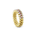 Serafino Consoli Brevetto Multi-Size Ring - RMS 3H2 YG WD PS (PS) aus Gelbgold mit Diamant und Saphir