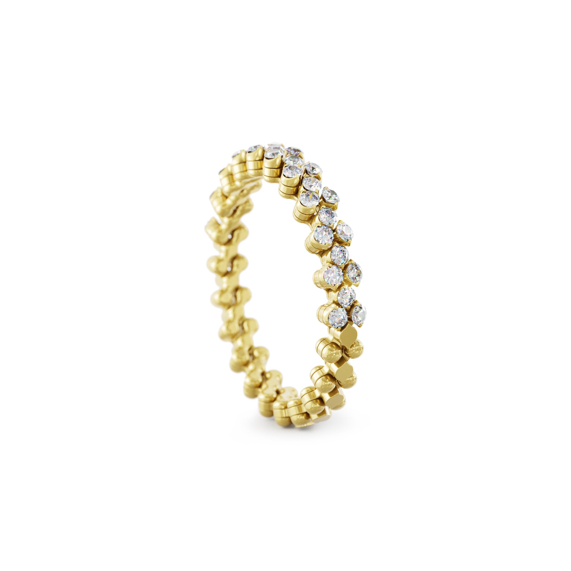 Serafino Consoli Brevetto Multi-Size Ring - RMS 3H2 YG WD (WD) aus Gelbgold mit Diamant