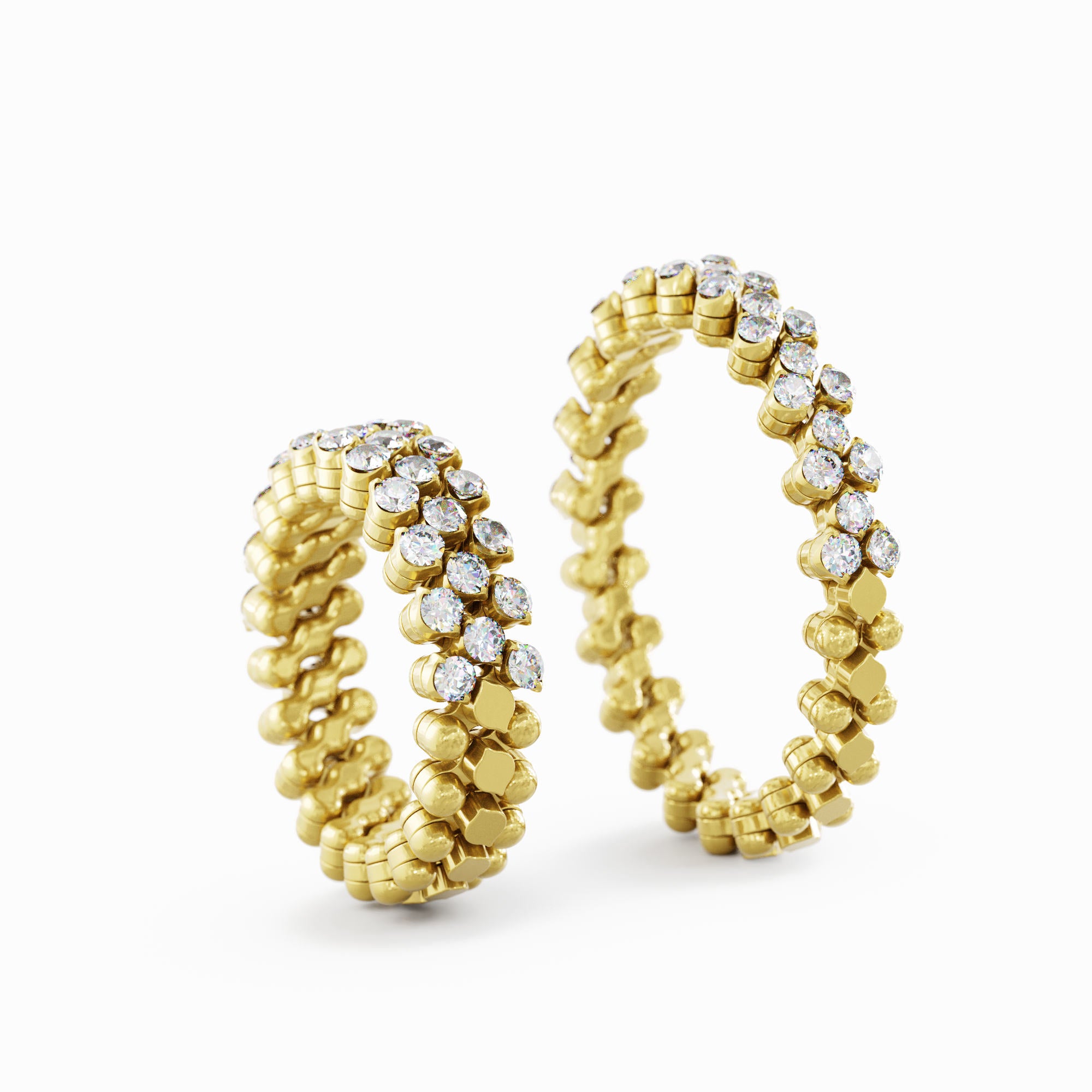 Serafino Consoli Brevetto Multi-Size Ring - RMS 3H2 YG WD (WD) aus Gelbgold mit Diamant