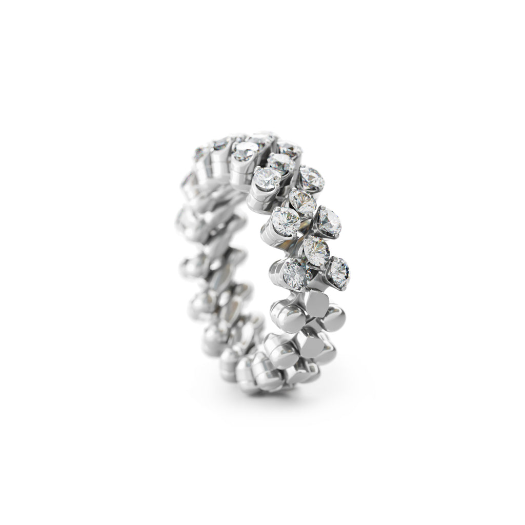 Serafino Consoli Brevetto Multi-Size Ring - RMS 3H7 WG WD (WD) aus Weißgold mit Diamant