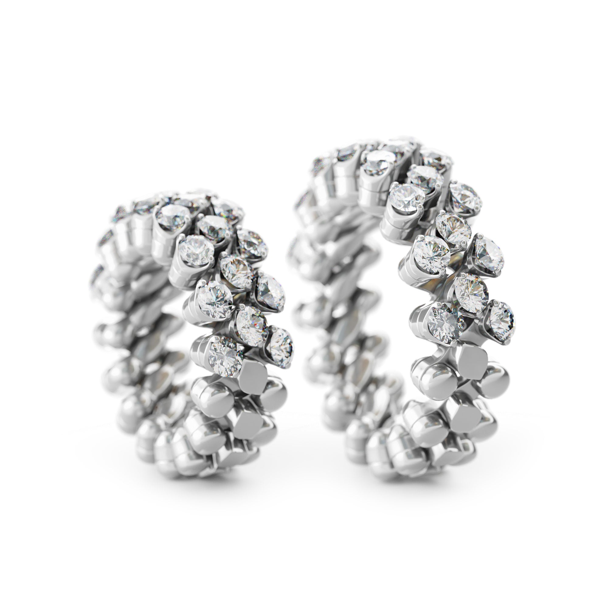 Serafino Consoli Brevetto Multi-Size Ring - RMS 3H7 WG WD (WD) aus Weißgold mit Diamant