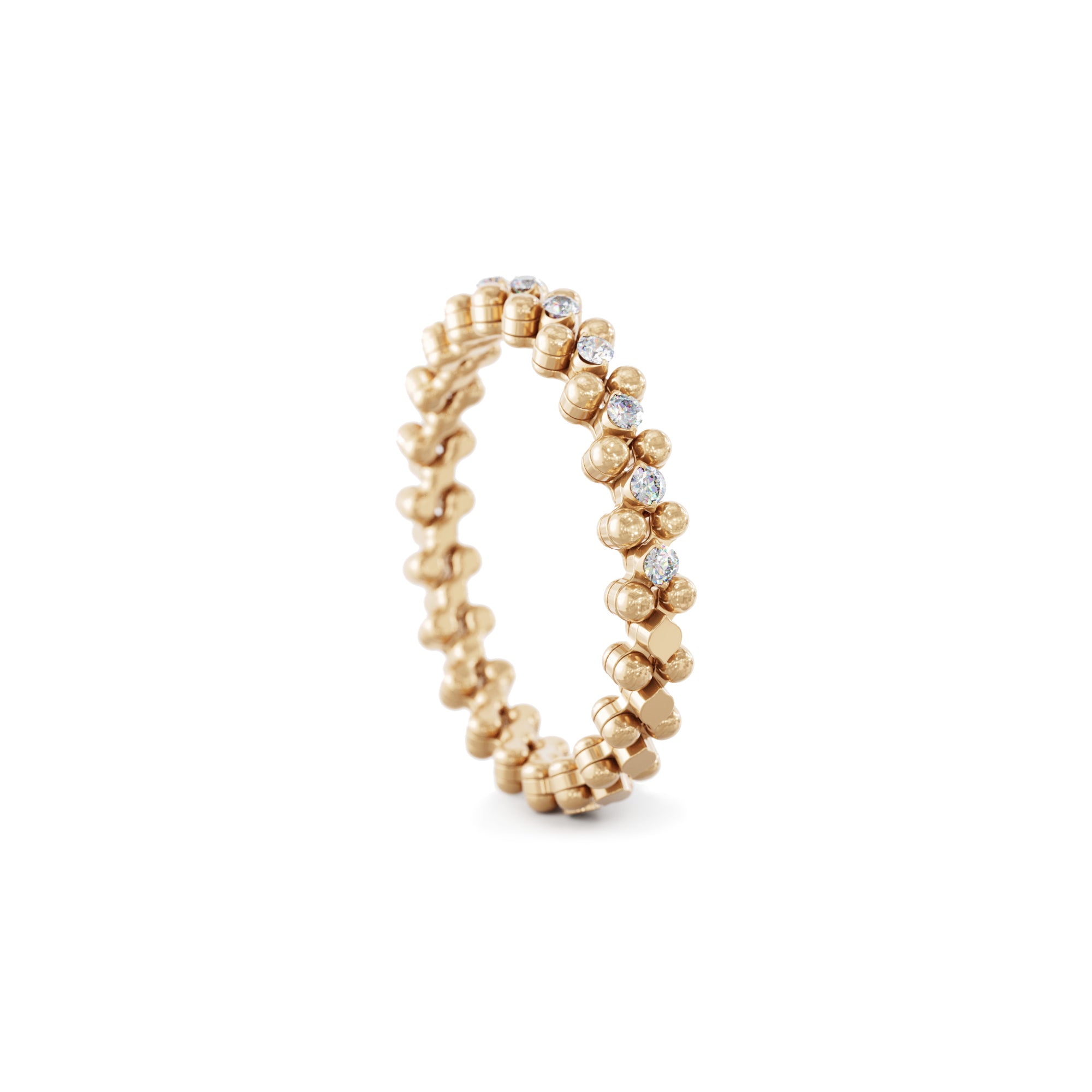 Serafino Consoli Brevetto Multi-Size Ring - RMS 3HM2 RG WD (WD) aus Roségold mit Diamant