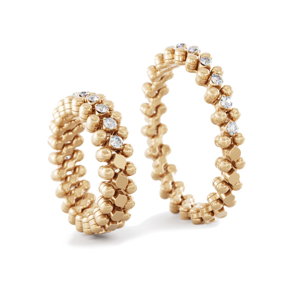 Serafino Consoli Brevetto Multi-Size Ring - RMS 3HM2 RG WD (WD) aus Roségold mit Diamant
