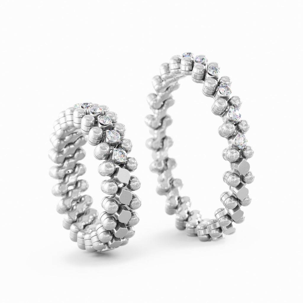 Serafino Consoli Brevetto Multi-Size Ring - RMS 3HM2 WG WD (WD) aus Weißgold mit Diamant