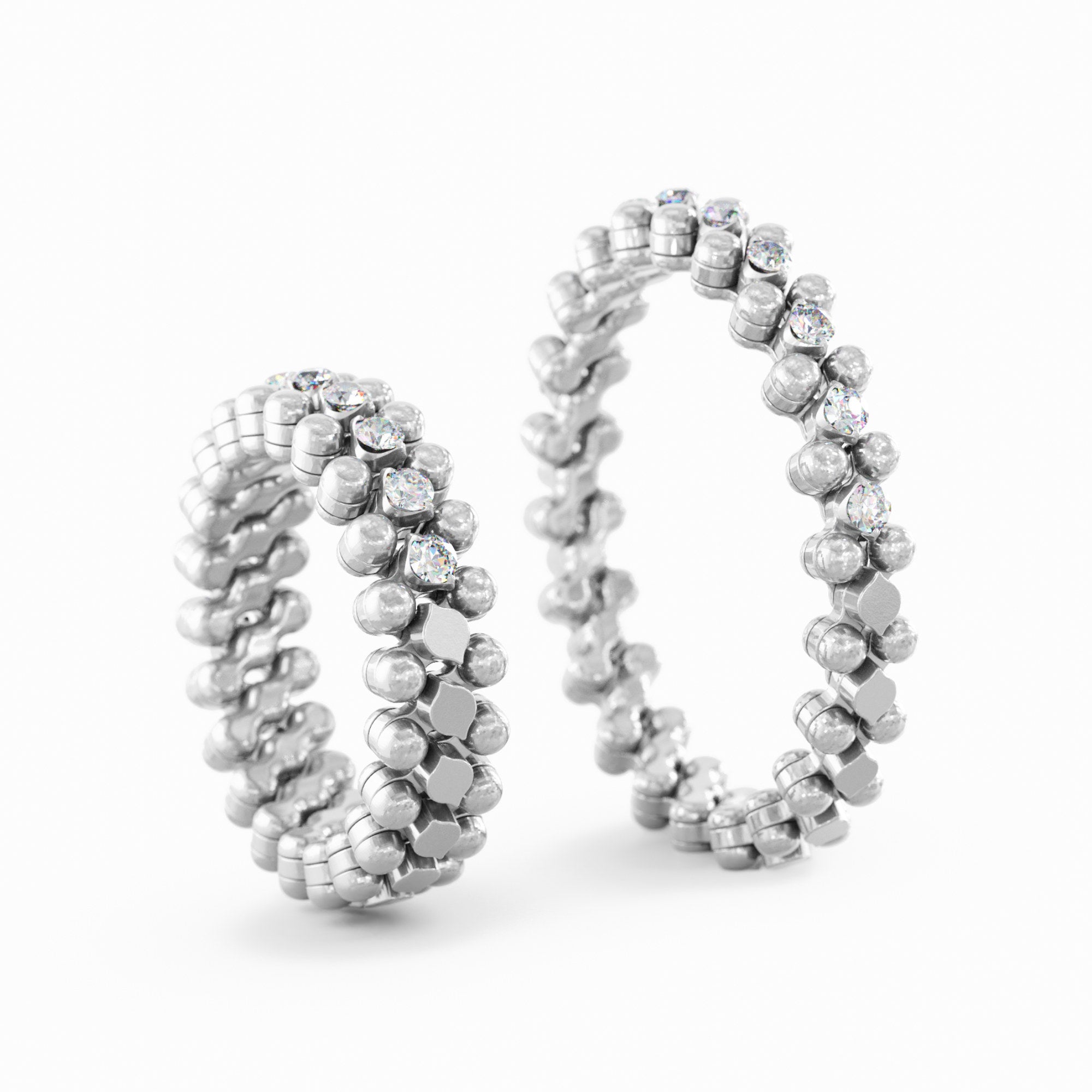 Serafino Consoli Brevetto Multi-Size Ring - RMS 3HM2 WG WD (WD) aus Weißgold mit Diamant