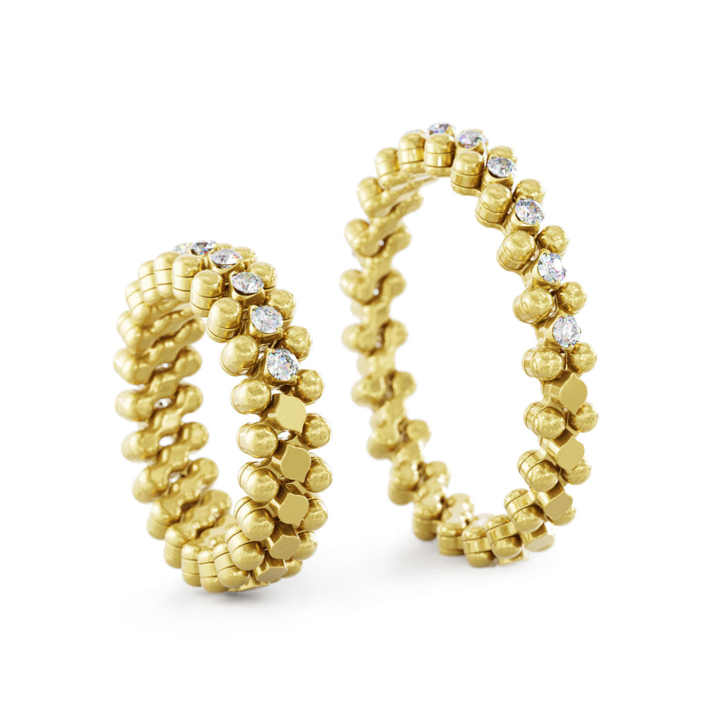 Serafino Consoli Brevetto Multi-Size Ring - RMS 3HM2 YG WD (WD) aus Gelbgold mit Diamant