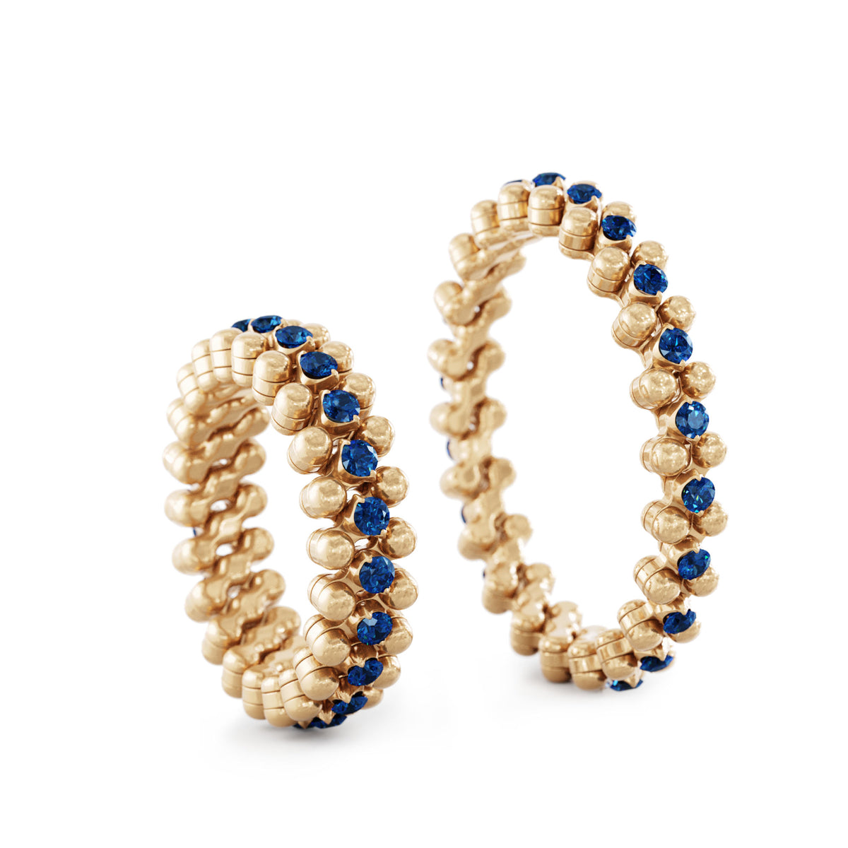Serafino Consoli Brevetto Multi-Size Ring - RMS 3M2 RG BS (BS) aus Roségold mit Saphir