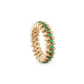 Serafino Consoli Brevetto Multi-Size Ring - RMS 3M2 RG T (T) aus Roségold mit Tsavorit