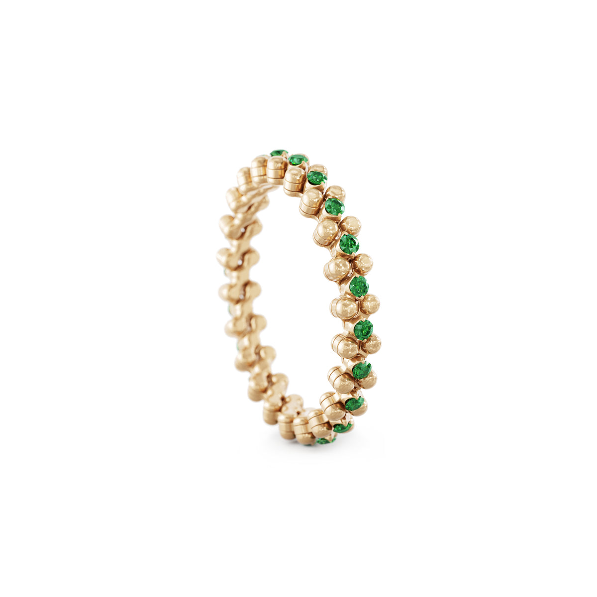 Serafino Consoli Brevetto Multi-Size Ring - RMS 3M2 RG T (T) aus Roségold mit Tsavorit