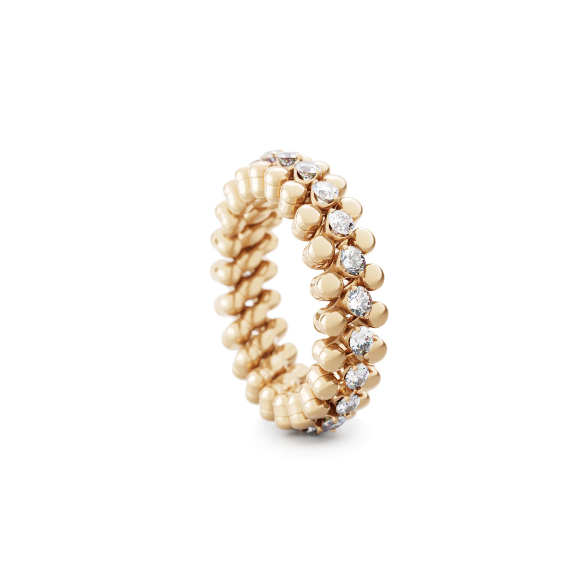 Serafino Consoli Brevetto Multi-Size Ring - RMS 3M2 RG WD (WD) aus Roségold mit Diamant