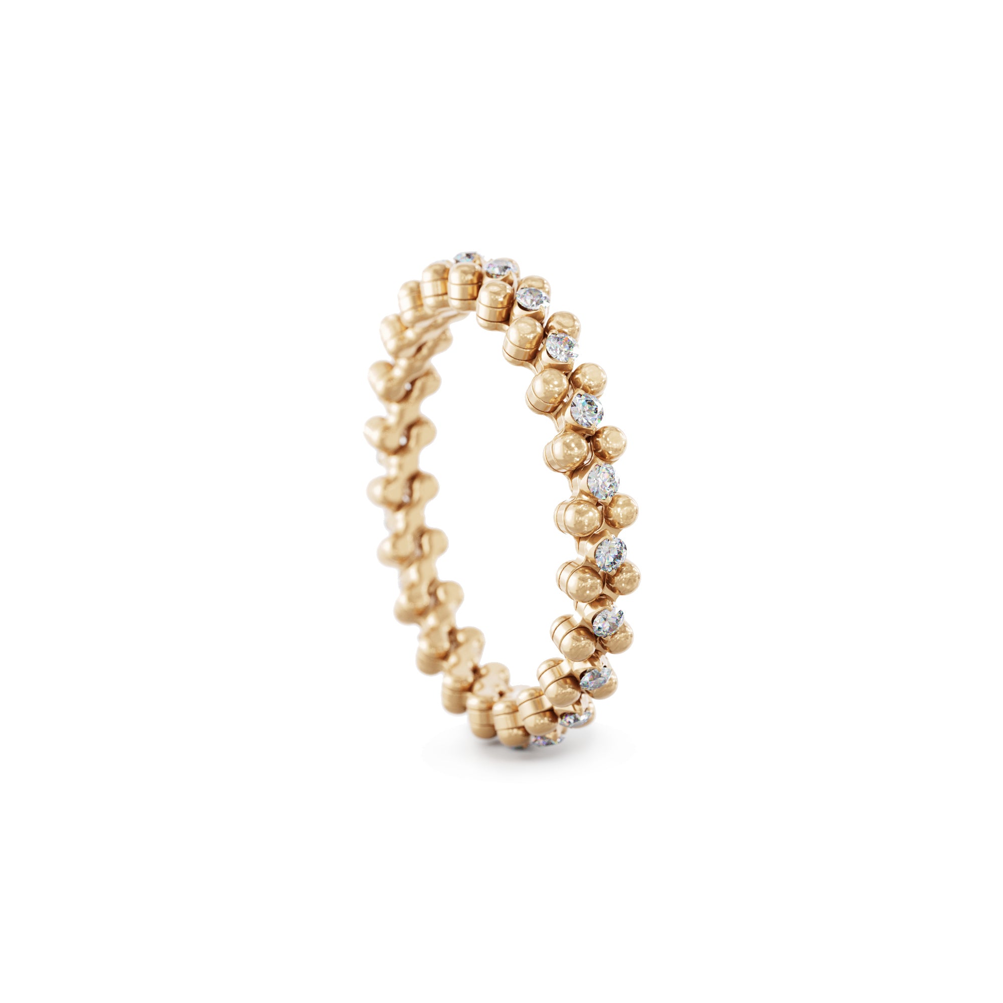 Serafino Consoli Brevetto Multi-Size Ring - RMS 3M2 RG WD (WD) aus Roségold mit Diamant
