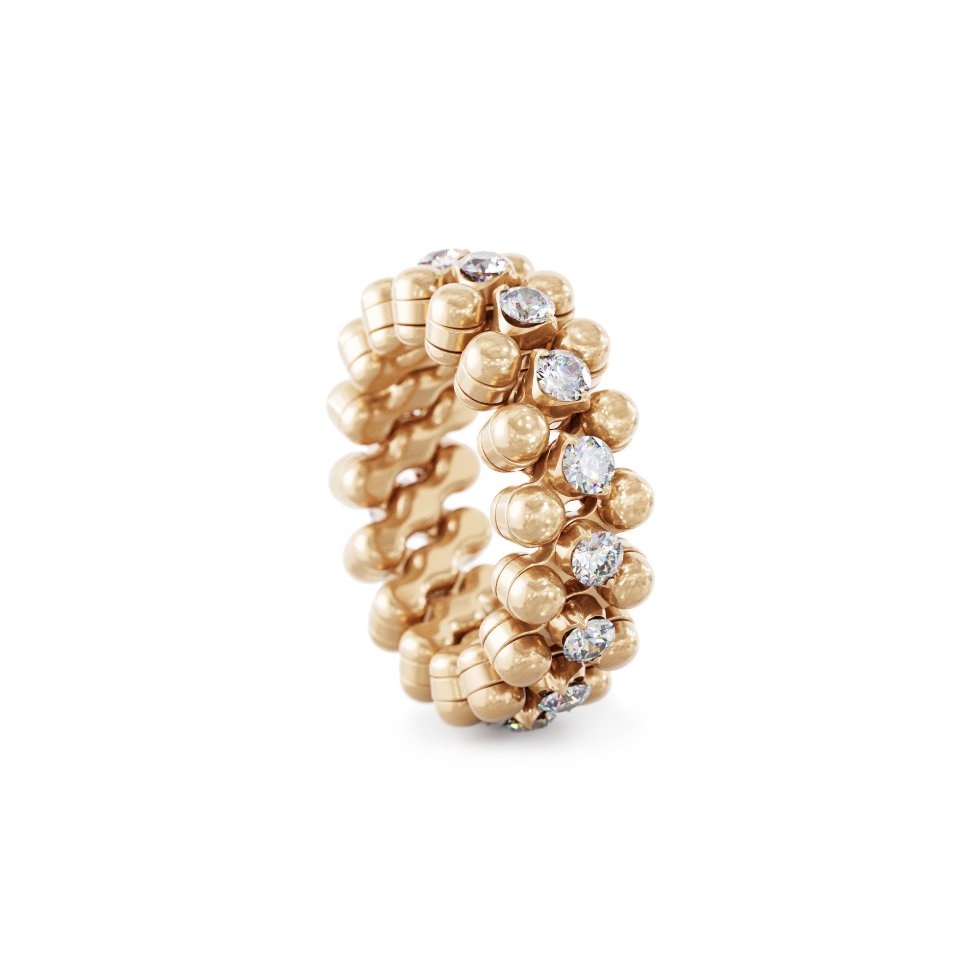 Serafino Consoli Brevetto Multi-Size Ring - RMS 3M7 RG WD (WD) aus Roségold mit Diamant