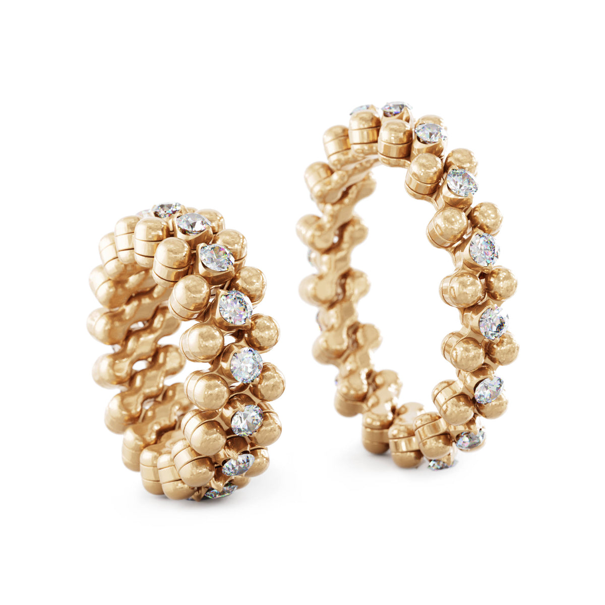 Serafino Consoli Brevetto Multi-Size Ring - RMS 3M7 RG WD (WD) aus Roségold mit Diamant